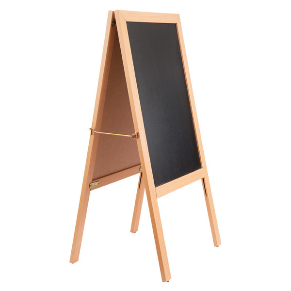 50X70 AHŞAP AYAKLI ÜÇGEN TİP LAMİNANT YAZI TAHTASI